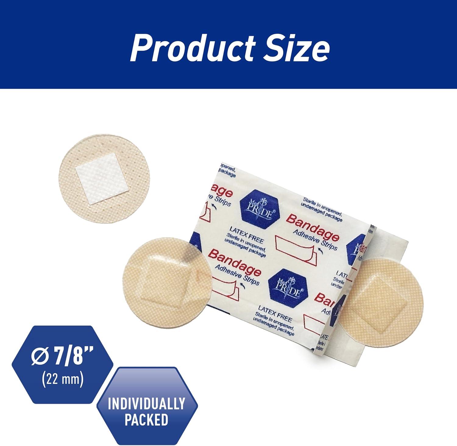 imageMED PRIDE 100Pack 78in Sterile Small Round Clear Bandages for Face  Sensitive Skin Spot Bandages with NonStick Pad Hypoallergenic Adhesive LatexFree