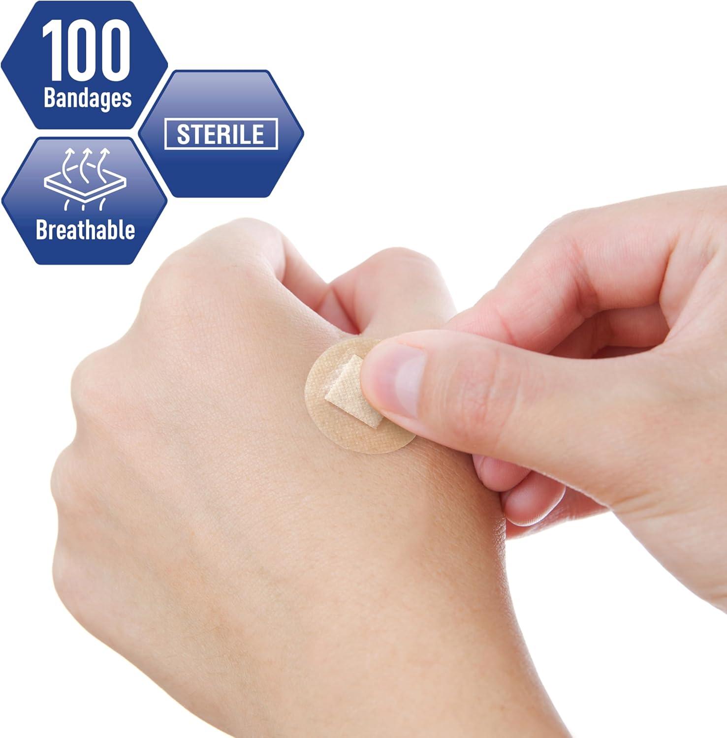 imageMED PRIDE 100Pack 78in Sterile Small Round Clear Bandages for Face  Sensitive Skin Spot Bandages with NonStick Pad Hypoallergenic Adhesive LatexFree