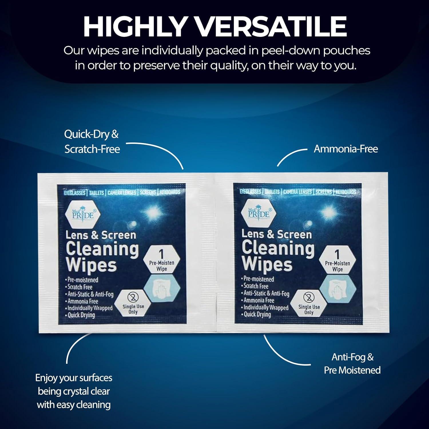 imageMED PRIDE AntiFog Lens and Screen Cleaning Wipes for Eyeglasses Touch Screens Premoistened AntiStatic QuickDry 200 200 Count Pack of 1200