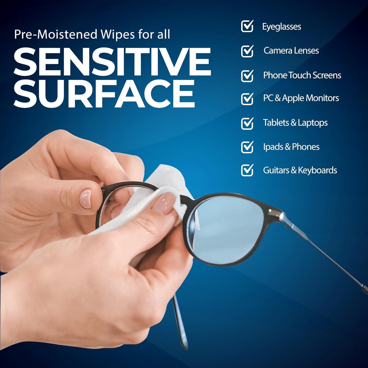 imageMED PRIDE AntiFog Lens and Screen Cleaning Wipes for Eyeglasses Touch Screens Premoistened AntiStatic QuickDry 200 200 Count Pack of 1200