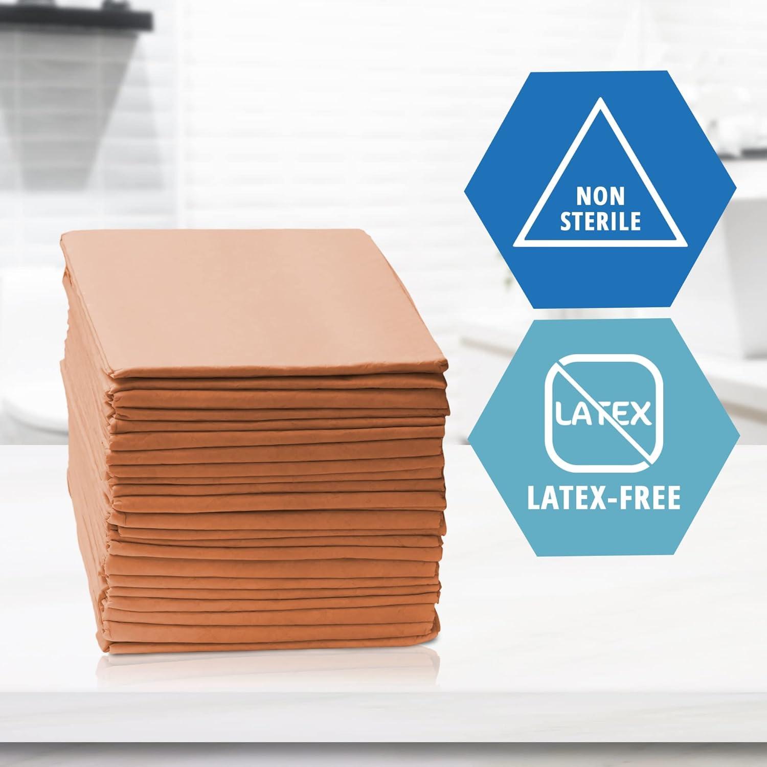 imageMED PRIDE Disposable Underpads 23x36 in Super Absorbent Adult Bed Pads for Incontinence Bedding Protection Prevents Leakage 25 Count