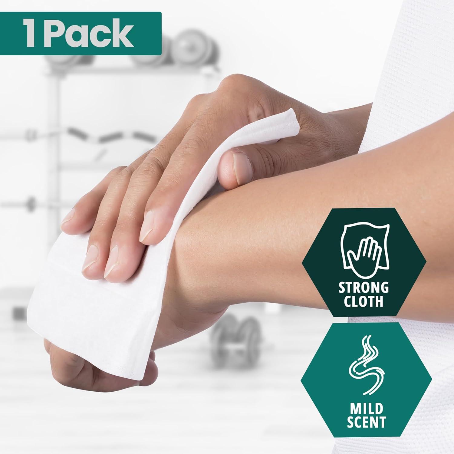 imageMED PRIDE Extra Soft XL Premoistened Disposable Adult Washcloths 8 X 12 Bath Wipes for Sensitive Skin with Aloe Vera Case of 480 80ct Pack of 6Aloe Vera