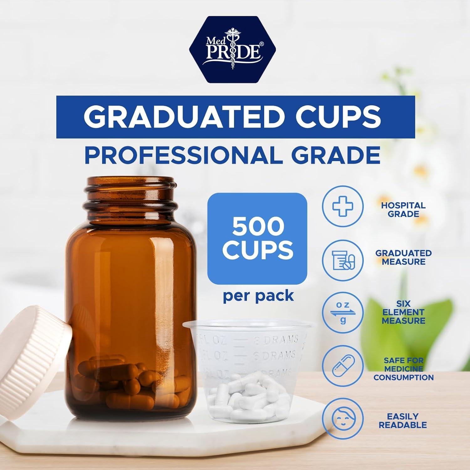 imageMED PRIDE Graduated Medicine Cups  Set of 500