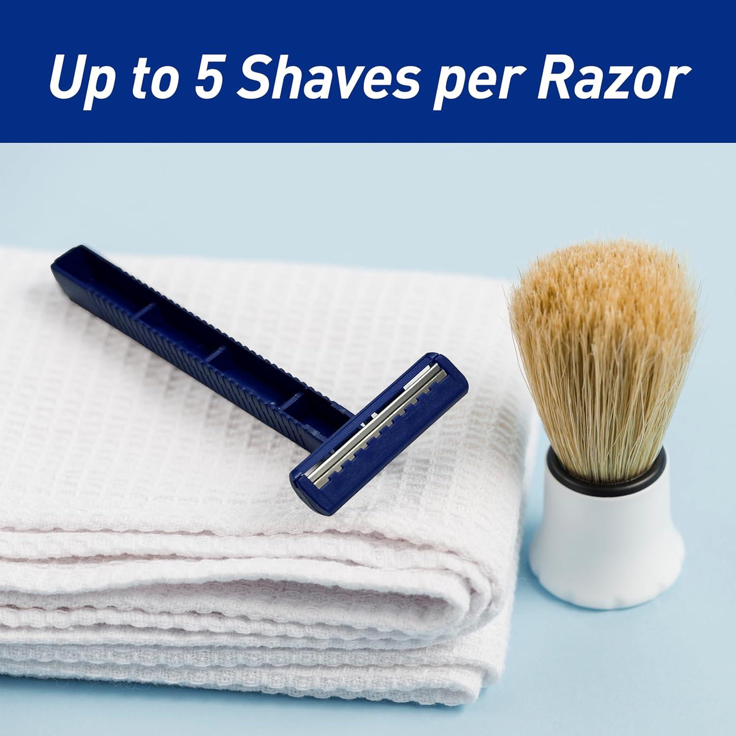 imageMED PRIDE Medical Razor Double Edge Shaver Medpride Disposable Razors  50Pack Twin Blades ampamp Easy Grip For Max Control ampamp Smoothness Unisex Smooth ampamp Comfortable Shaving Care for Men ampamp WomenBlue