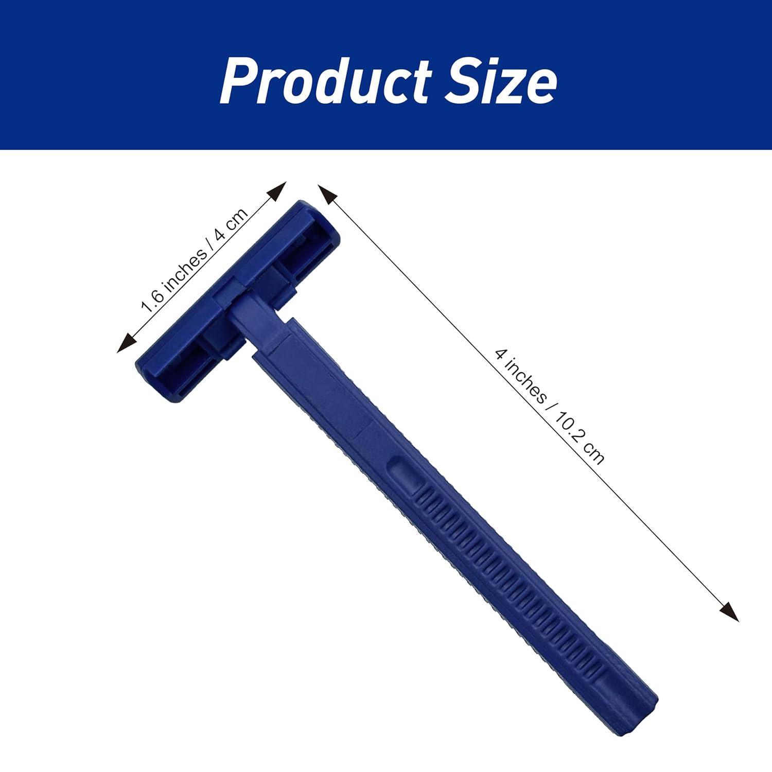 imageMED PRIDE Medical Razor Double Edge Shaver Medpride Disposable Razors  50Pack Twin Blades ampamp Easy Grip For Max Control ampamp Smoothness Unisex Smooth ampamp Comfortable Shaving Care for Men ampamp WomenBlue