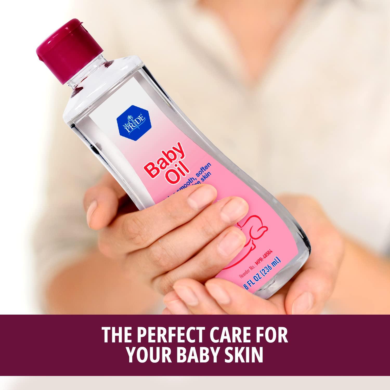 imageMED PRIDE Pure Unscented Mineral Oil for Baby Infants and Toddlers Nourishing Moisturizer for Sensitive Skin Prevents Moisture Loss 8 Fl Oz