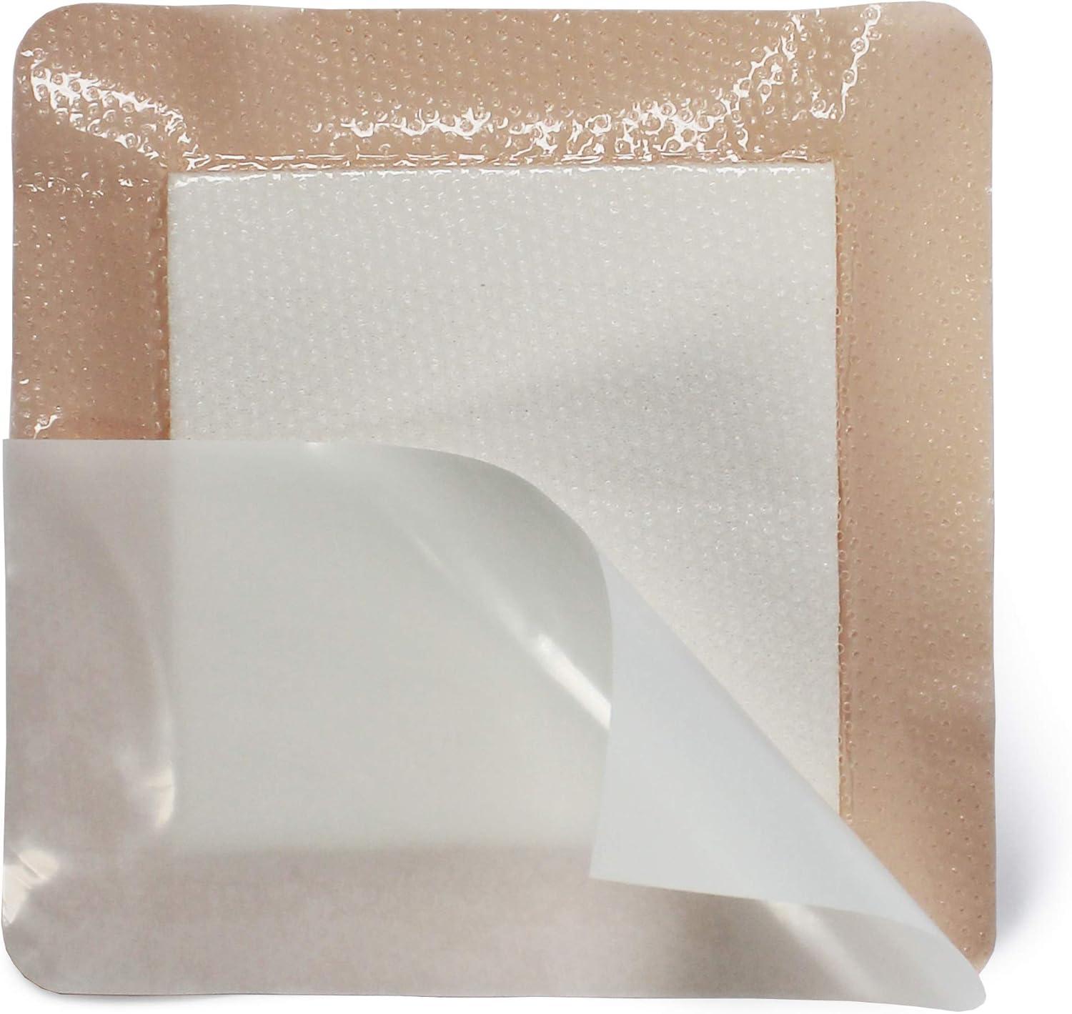 imageMED PRIDE Silicone Bordered Foam Dressings for Wound Care Bed Sore Bandages Adhesive Sterile Pain Removal 4x5 Inch Pack of 106x6 Inch Pack of 10