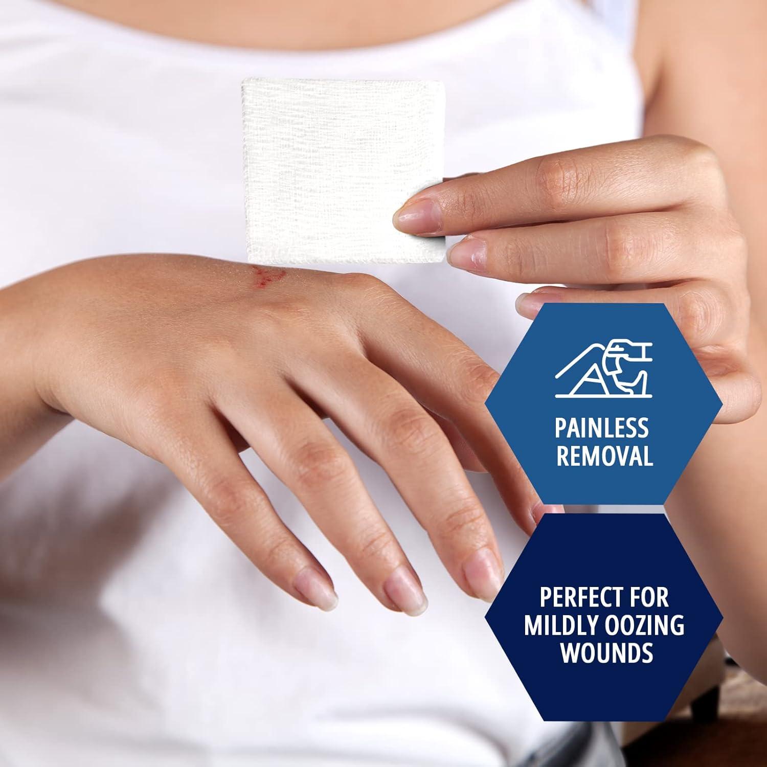 imageMED PRIDE Sterile Gauze Dressing Pads Individually Wrapped Nonstick 12Ply Cotton Highly Absorbent for Wound Care 4x4 Inch Pack of 1004x4 Inch Pack of 100