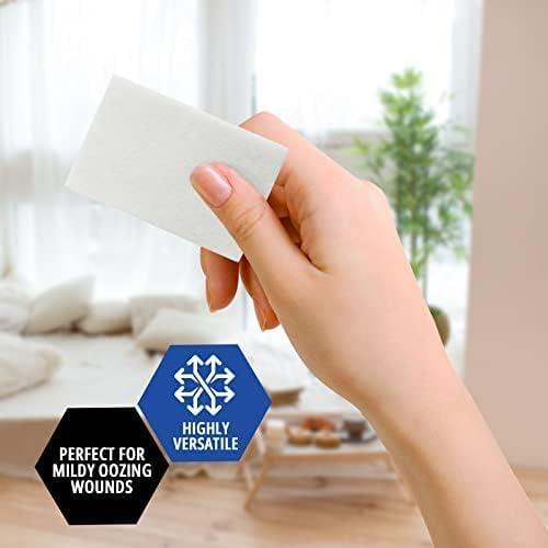 imageMED PRIDE Sterile Nonstick Pads for Wound Care Absorbent NonAdherent Painless Removal Individually Wrapped 3x8 Inch Pack of 502x3 Inch Pack of 100