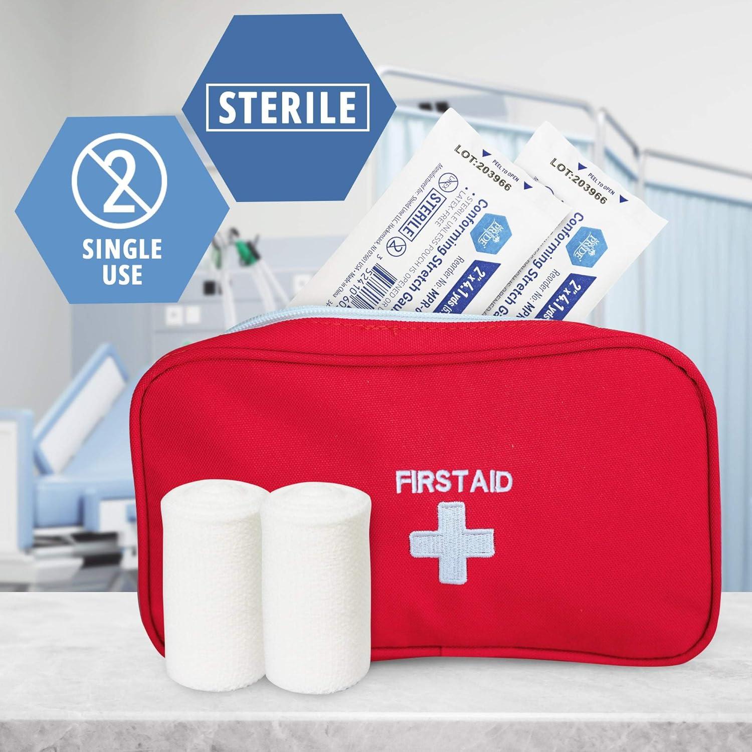 imageMED PRIDE Sterile Stretch Gauze Roll LatexFree NonAdherent Roller Bandage for Wound Care Soft and Elastic 6x1476 Inch Pack of 62x1476 Inch Pack of 12