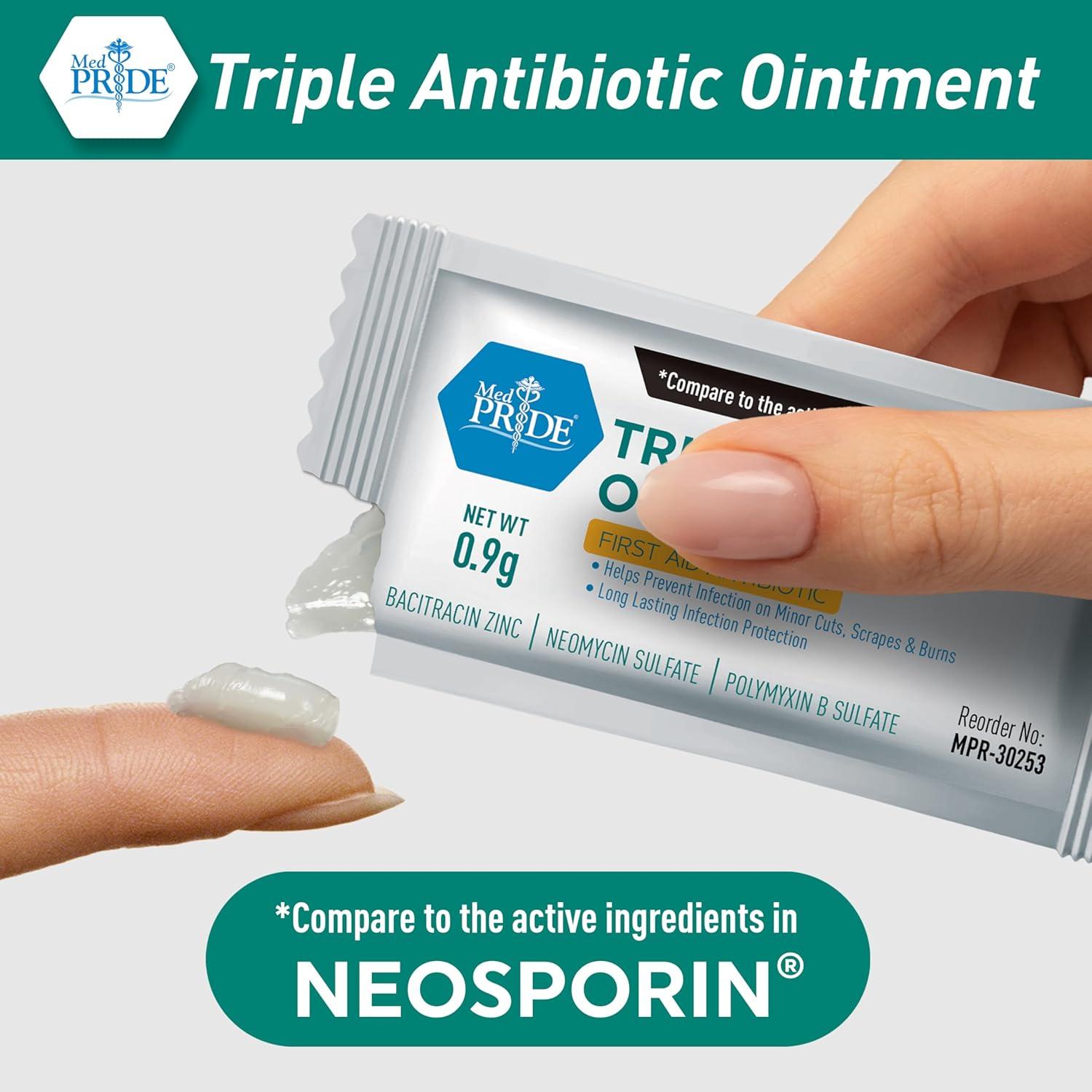 imageMED PRIDE Triple Antibiotic Ointment Packets Bulk 144 X 09g Individual Antibiotic Ointment Packets for Burns Cuts Wound Care