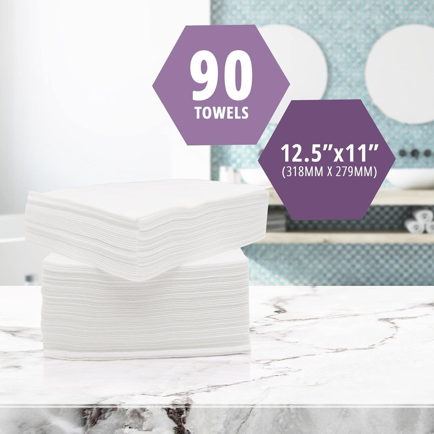 imageMED PRIDE Ultra Soft Disposable Medical Paper Towels Dry Cloths for Your Body Disposable Hospital Wash Cloths Unscented 125X11 90 Pack