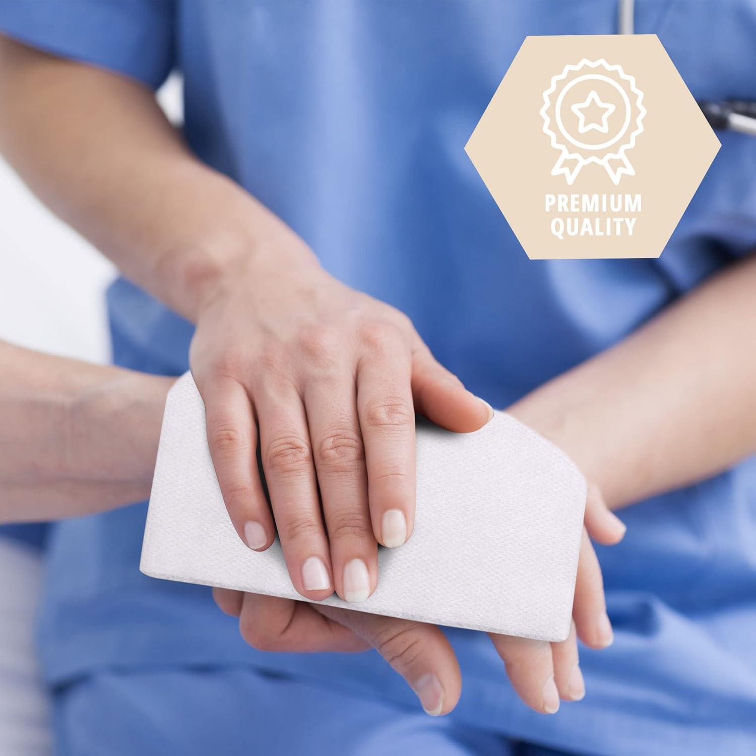 imageMED PRIDE Ultra Soft Disposable Medical Paper Towels Dry Cloths for Your Body Disposable Hospital Wash Cloths Unscented 125X11 90 Pack
