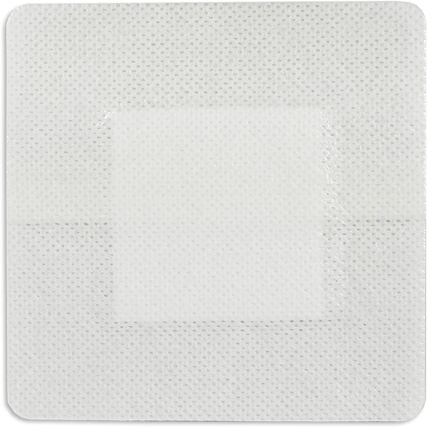 imageMED PRIDE Waterproof Foam Composite Dressing Pads for Shower Sterile for Pressure Ulcers PostOp Injuries 6x6 Inch Pack of 104x4 Inch Pack of 10