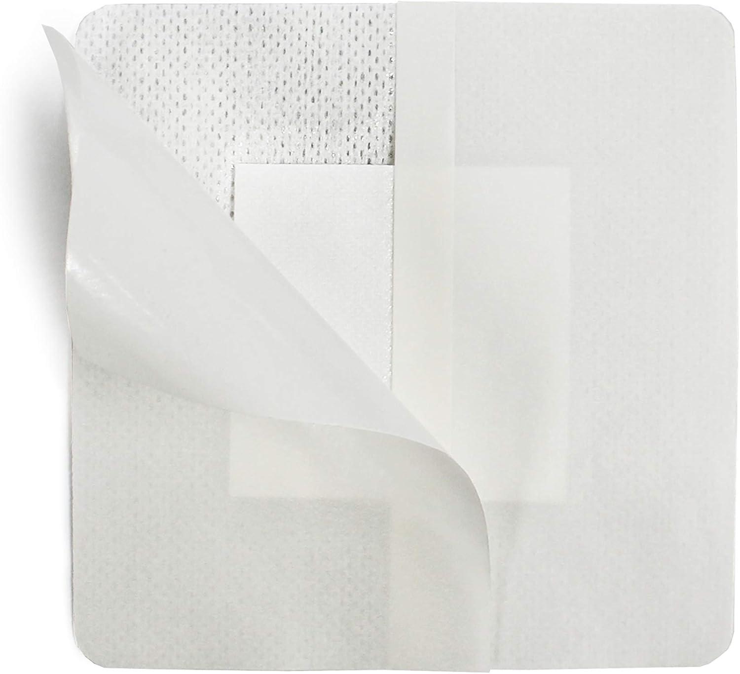 imageMED PRIDE Waterproof Foam Composite Dressing Pads for Shower Sterile for Pressure Ulcers PostOp Injuries 6x6 Inch Pack of 104x4 Inch Pack of 10