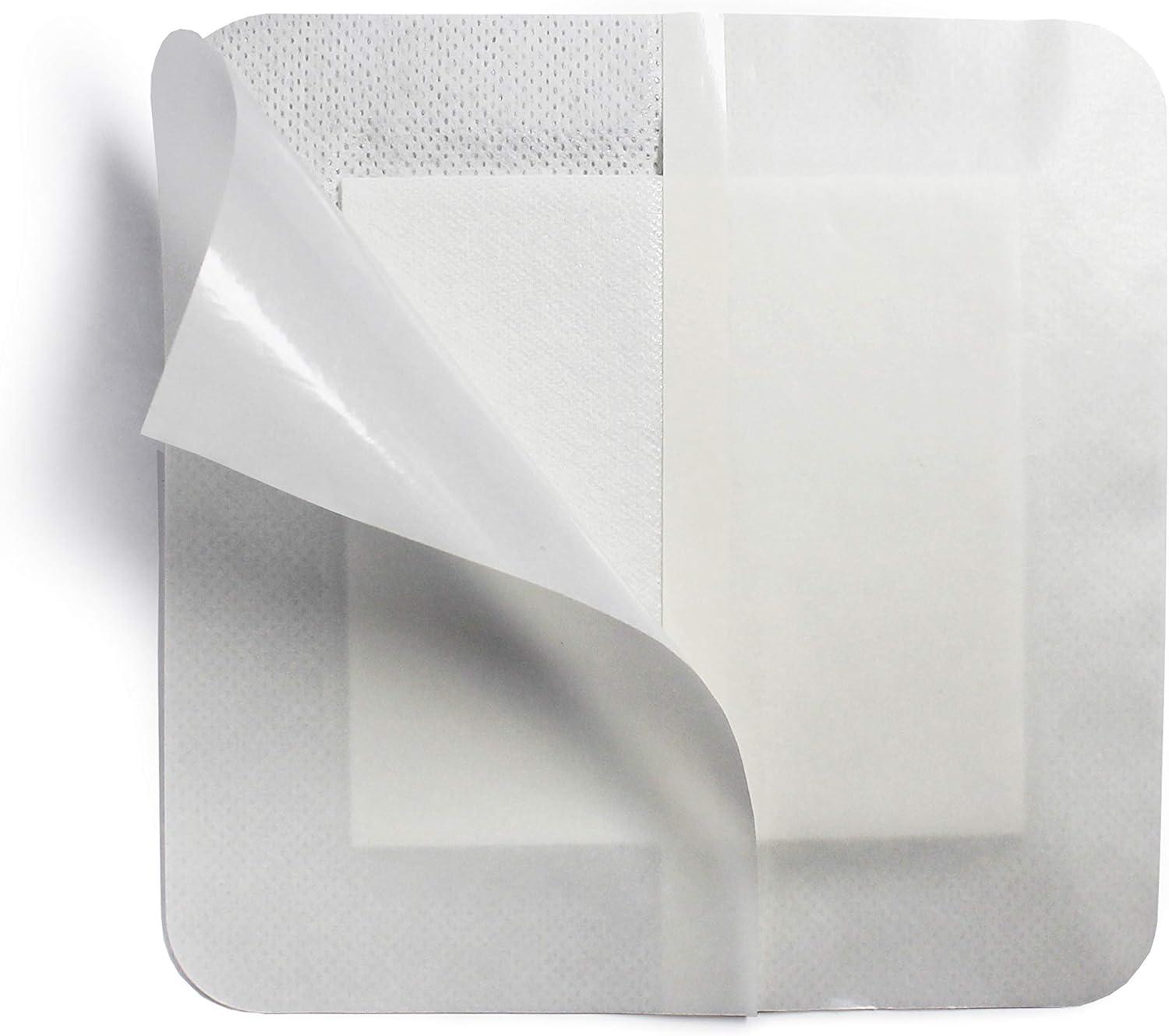imageMED PRIDE Waterproof Foam Composite Dressing Pads for Shower Sterile for Pressure Ulcers PostOp Injuries 6x6 Inch Pack of 106x6 Inch Pack of 10