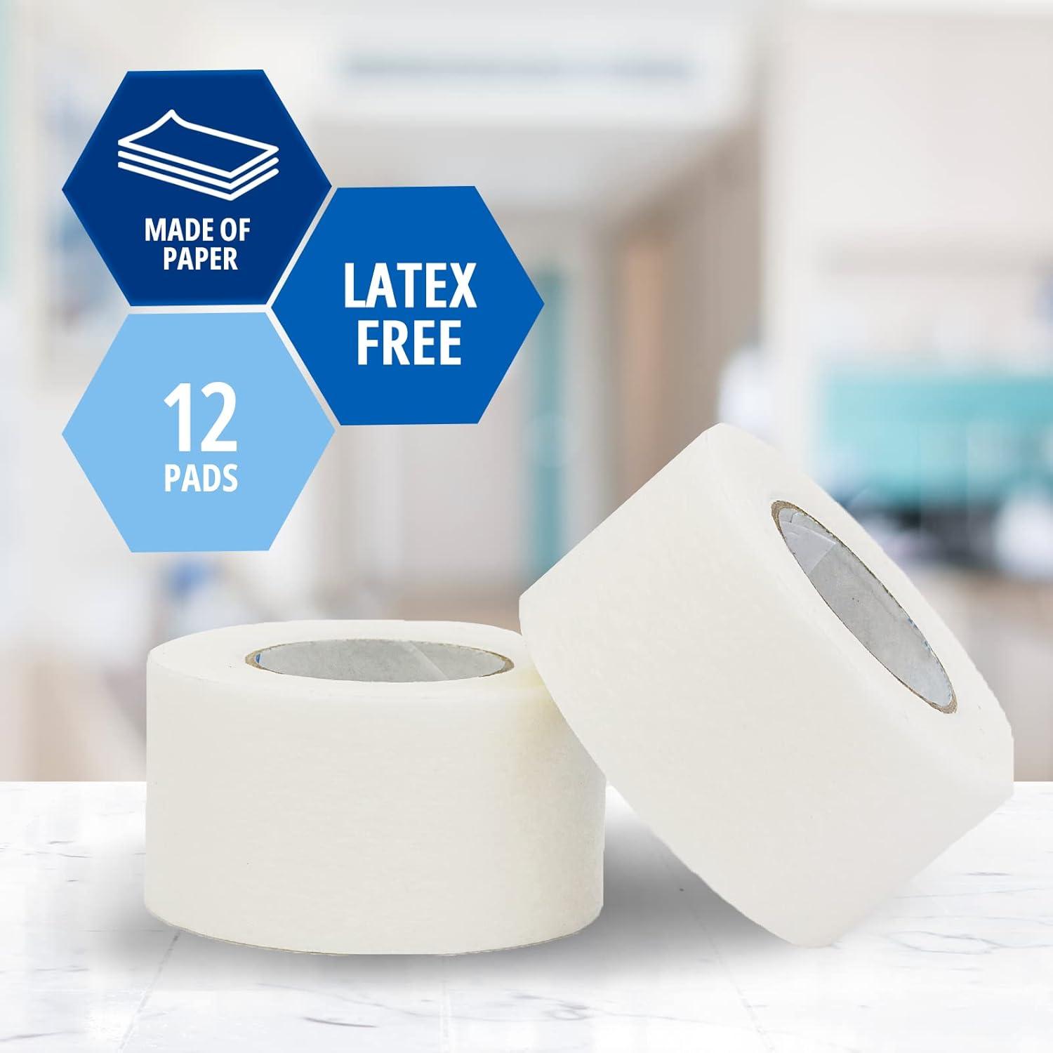 imageMED Pride Paper Surgical Tape 1quot x 10 Yards for Wound Dressing Pack of 12  LatexFree ampamp Hypoallergenic Medical Tape Suitable for Sensitive Skin HospitalGrade Breathable Wound Care Paper Tape1 Inch x 10 Yards Pack of 12