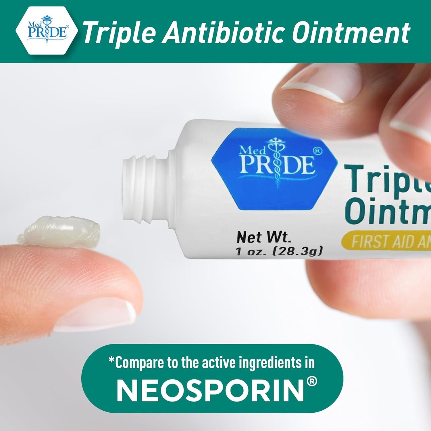 imageMED Pride Triple Antibiotic Pride Ointment Tube 1 Oz 4Pack First Aid for Minor Wounds Scratches Abrasions with Zinc Neomycin Polymyxin