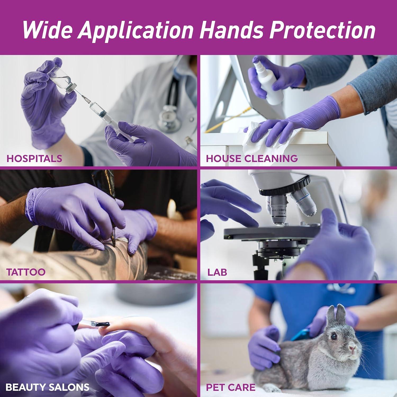 imageMedPride PowderFree Nitrile Exam Gloves Medium Case1000 100 Count Pack of 10Medium Pack of 1000