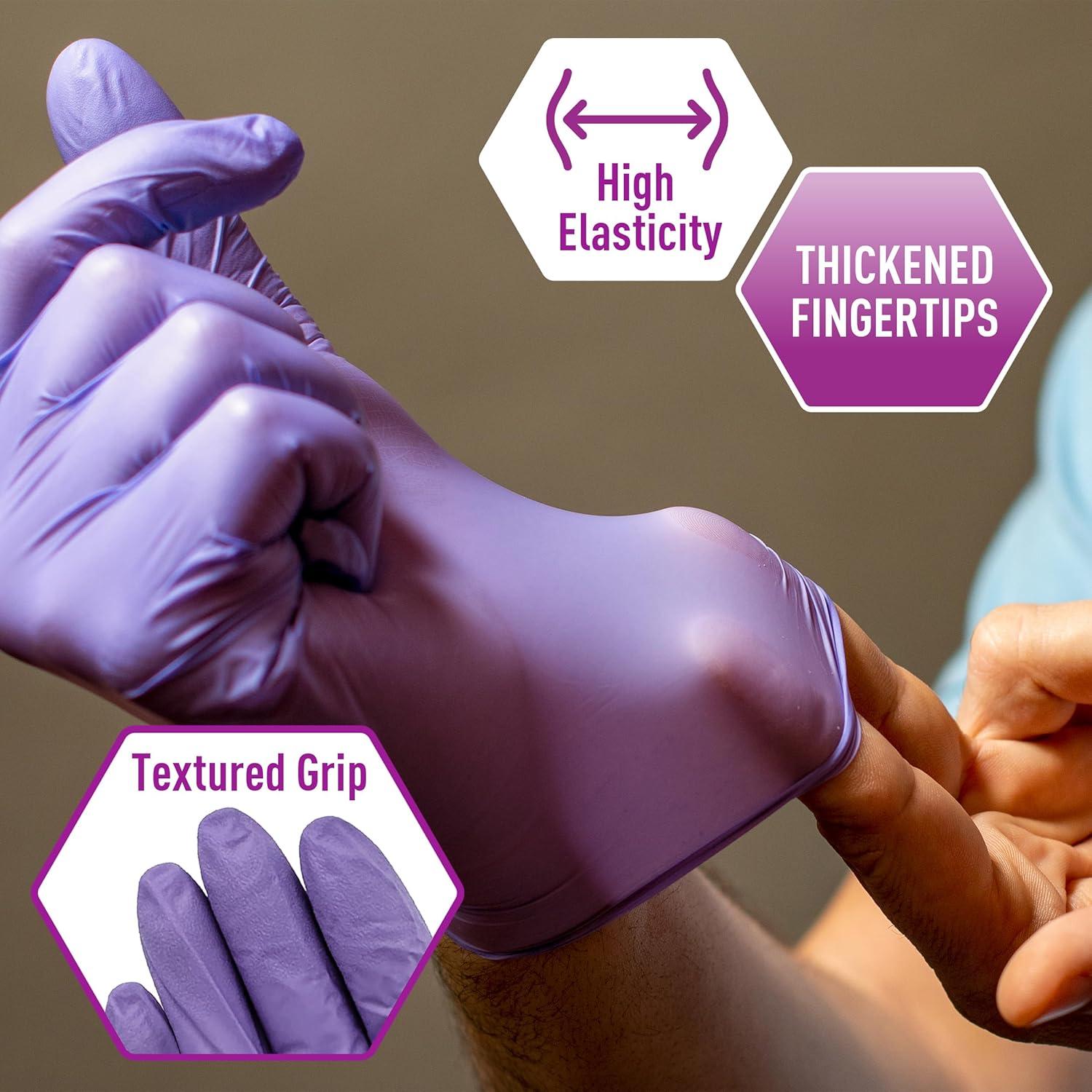 imageMedPride PowderFree Nitrile Exam Gloves Medium Case1000 100 Count Pack of 10Medium Pack of 1000