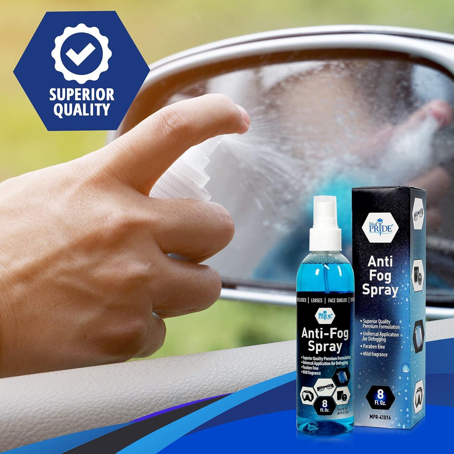 imageMedpride Premium Anti Fog Spray For Glasses By LongLasting Defogger Prevents Fogging Of Eyeglasses Safety Glasses Goggles Masks Lenses Face Shields ampamp More Universal Paraben Free Antifog Spray