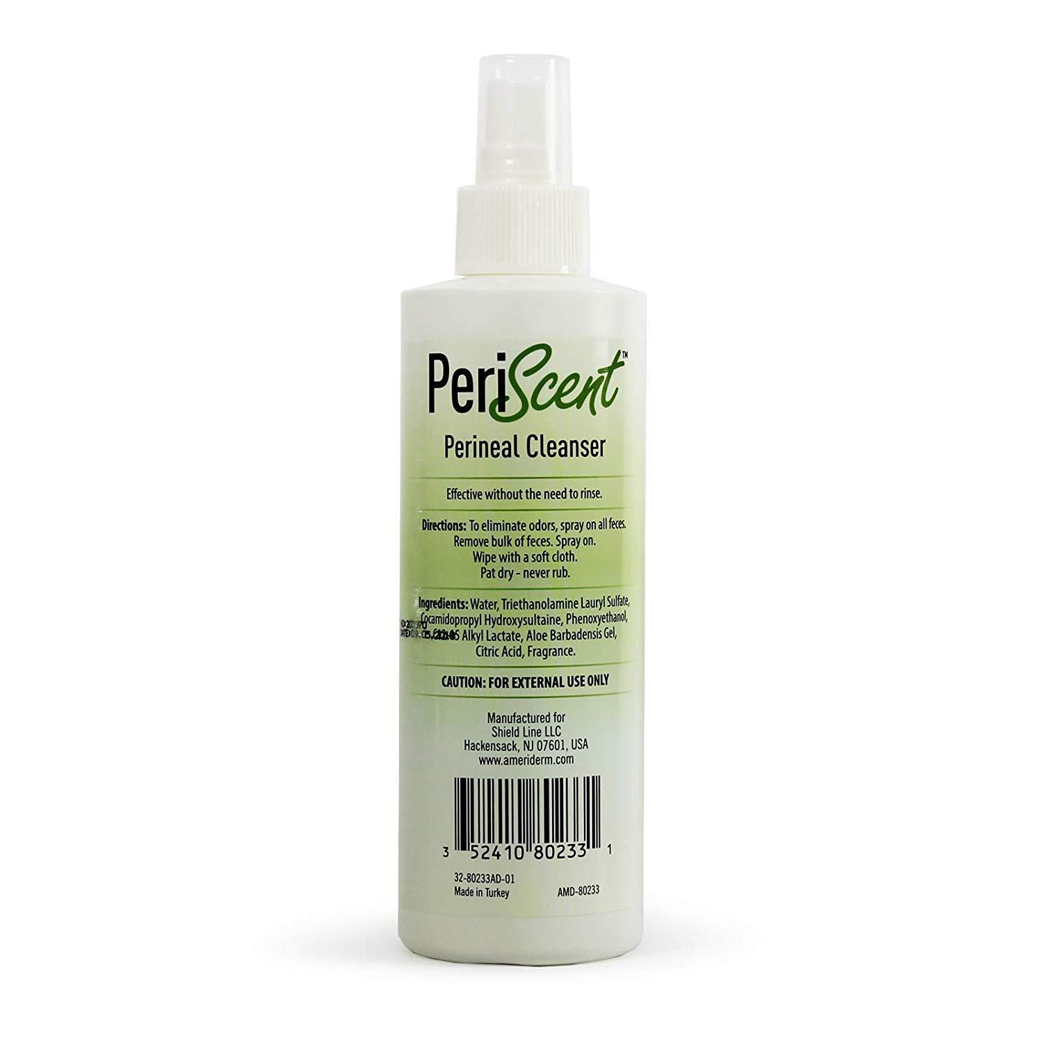 imagePeriScent Perineal Cleanser with Aloe 520 8 oz Spray Bottle Norinse Formula 8oz Spray Bottle Pack of 6