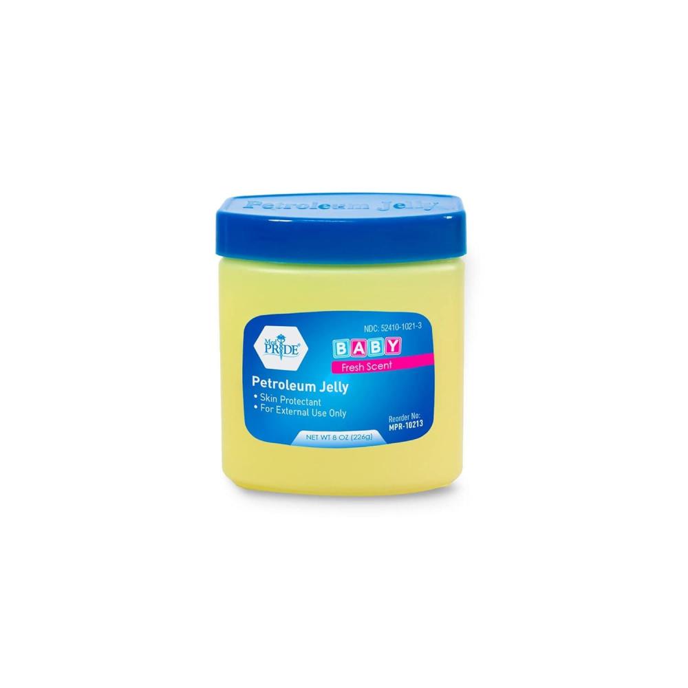 imageMED PRIDE Baby Petroleum Jelly for Newborns  Skin Protectant ampamp Moisturizer for Dry Skin ampamp Diaper Rash  13 Oz 13 Ounce Blue  Baby ClearBlue  Baby