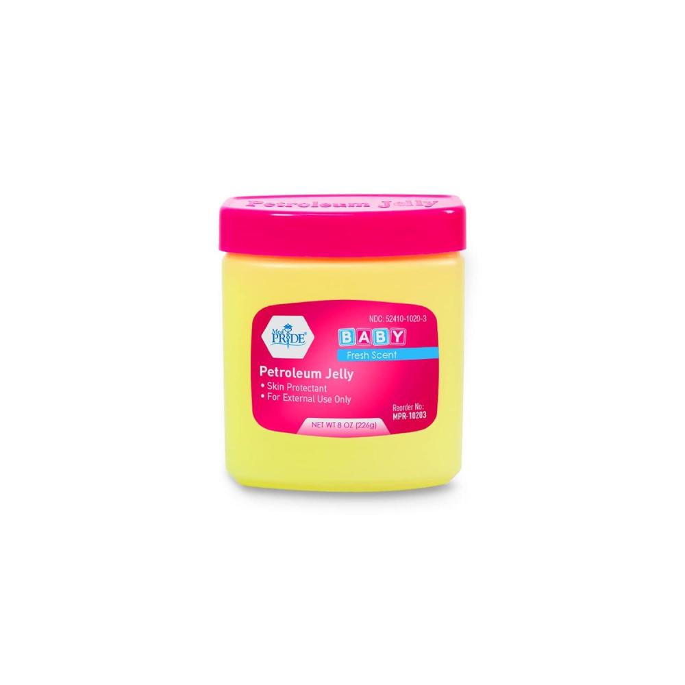imageMED PRIDE Baby Petroleum Jelly for Newborns  Skin Protectant ampamp Moisturizer for Dry Skin ampamp Diaper Rash  13 Oz 13 Ounce Blue  Baby ClearPink  Baby