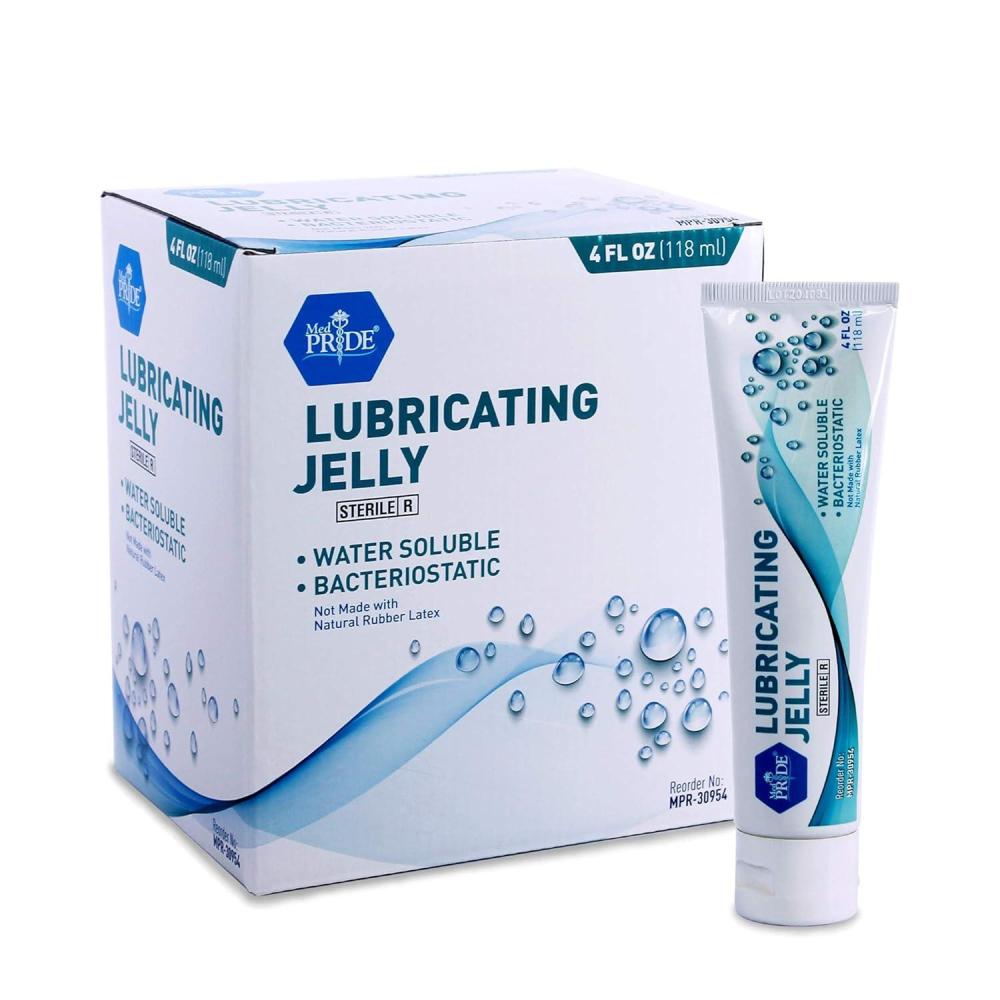 imageMED PRIDE Sterile Surgical Lubricant Jelly Tube 4 Fl Oz WaterSoluble Bacteriostatic Latex Free Medical Lubricating Jelly Box of 12
