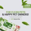 imageMED PRIDE 100 Bamboo Fiber Doggie Cleaning XL  Dog ampamp Cat Cleaning Wipes with Aloe Vera  Alcohol ampamp ParabenFree  8x8 Hypoallergenic Deodorizing Grooming Wipes  4 Packs 400 CountPack of 100 wipes