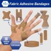 imageMED PRIDE 100 Sterile Fabric Fingertip Finger and Knuckle Bandages  Latex and Rubber Free Hypoallergenic 15in X 3in