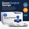 imageMED PRIDE 4x 4 Gauze 200 Surgical Sponges 12ply Extra Absorbent  AllGauze NonSterile Great for Wound Dressing Prepping Scrubbing ampamp Cleaning Essential FirstAid