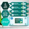 imageMED PRIDE 600 Count 8 X12 in Premoistened Disposable Wet Washcloths for Adults with Aloe ampamp Lanolin Personal Cleansing Skincare Makeup Removal Travel
