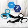 imageMED PRIDE 75in Trauma Shears with Clip Medical Scissors with Clip Surgical Grade Stainless Steel EMT Scissors NonStick FluorideCoated Blades 2Pack