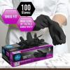 imageMED PRIDE Black Medical Nitrile Gloves Heavy Duty 5 Mil NonLatex PowderFree Versatile for Healthcare Tattoo Food Handling Small 100Count UltraStrong 6 mil Thick DisposableSmall Pack of 100