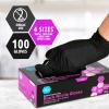 imageMED PRIDE Black Medical Nitrile Gloves Heavy Duty 5 Mil NonLatex PowderFree Versatile for Healthcare Tattoo Food Handling Small 100Count UltraStrong 6 mil Thick DisposableSmall Pack of 100