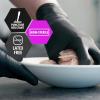 imageMED PRIDE Black Medical Nitrile Gloves Heavy Duty 5 Mil NonLatex PowderFree Versatile for Healthcare Tattoo Food Handling Small 100Count UltraStrong 6 mil Thick DisposableLarge Pack of 100