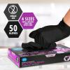 imageMED PRIDE Black Nitrile Exam Gloves  4 Mil Thick Disposable LatexPowderFree  For Surgical Doctors Hospital ampamp Home Use50