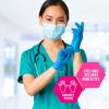 imageMED PRIDE Disposable Blue Nitrile Gloves Pack of 200 Ideal for Medical First Responders Law Enforcement Tattoo Artists Food Vendors Painters Cleaners Pet Care and MoreLarge Pack of 2000