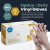 imageMED PRIDE Disposable Medical Grade Vinyl Exam Gloves Latex ampamp Powder Free UltraStrong for Healthcare ampamp Food Handling Medium Pack of 100 100 Clear1
