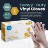 imageMED PRIDE Disposable Medical Grade Vinyl Exam Gloves Latex ampamp Powder Free UltraStrong for Healthcare ampamp Food Handling Medium Pack of 100 100 Clear1