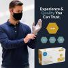 imageMED PRIDE Disposable Medical Grade Vinyl Exam Gloves Latex ampamp Powder Free UltraStrong for Healthcare ampamp Food Handling Medium Pack of 100 100 Clear1