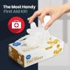 imageMED PRIDE Disposable Medical Grade Vinyl Exam Gloves Latex ampamp Powder Free UltraStrong for Healthcare ampamp Food Handling Medium Pack of 100 100 Clear1