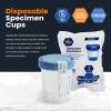 imageMED PRIDE Disposable Specimen Cups 10Pack HighGrade Silicone Sterile Individually Wrapped Medical Cups WLeakproof ScrewOn Lids ampamp TamperEvident Seal Urine Fluid Sample Collection ampamp More