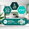 imageMED PRIDE Extra Soft XL Premoistened Disposable Adult Washcloths 8 X 12 Bath Wipes for Sensitive Skin with Aloe Vera Case of 480 80ct Pack of 6Aloe Vera