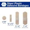 imageMED PRIDE Junior Strip Bandages Small Bandages for Fingers Hypoallergenic LatexFree NonStick Pad 100 Pack 38in X 15in