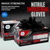 imageMED PRIDE Maxx Strength Nitrile Industrial Black 8 Mil Thick  Diamond Texture Disposable HeavyDuty TearResistant100