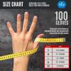 imageMED PRIDE Maxx Strength Nitrile Industrial Black 8 Mil Thick  Diamond Texture Disposable HeavyDuty TearResistant100