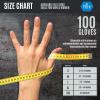 imageMED PRIDE Maxx Strength Nitrile Industrial Orange Gloves 8 Mil Thick  Diamond Texture Disposable HeavyDuty TearResistant100