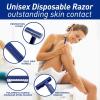 imageMED PRIDE Medical Razor Double Edge Shaver Medpride Disposable Razors  50Pack Twin Blades ampamp Easy Grip For Max Control ampamp Smoothness Unisex Smooth ampamp Comfortable Shaving Care for Men ampamp WomenBlue